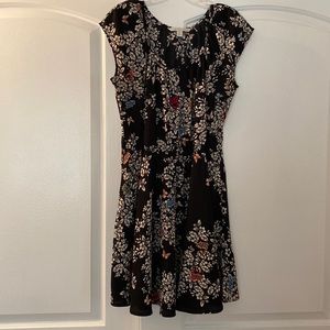 Floral A-line dress with pockets!
